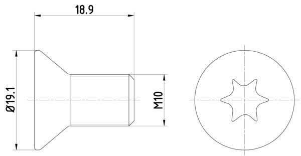HELLA PAGID Болт, диск тормозного механизма 8DZ 355 209-101